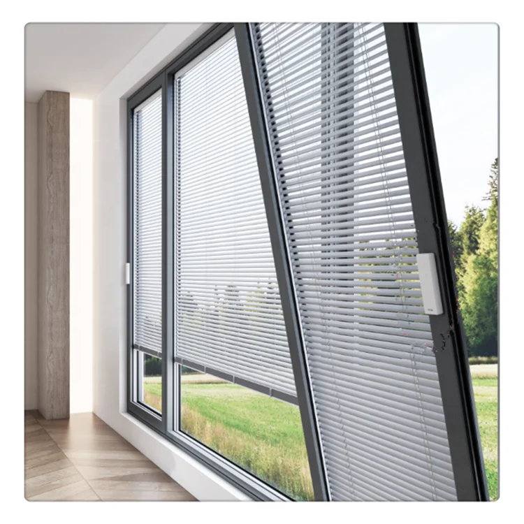 Customize Tempered Integral Blinds Insulated Glass Single With Electric System Double Glazed Manufacture For Partition