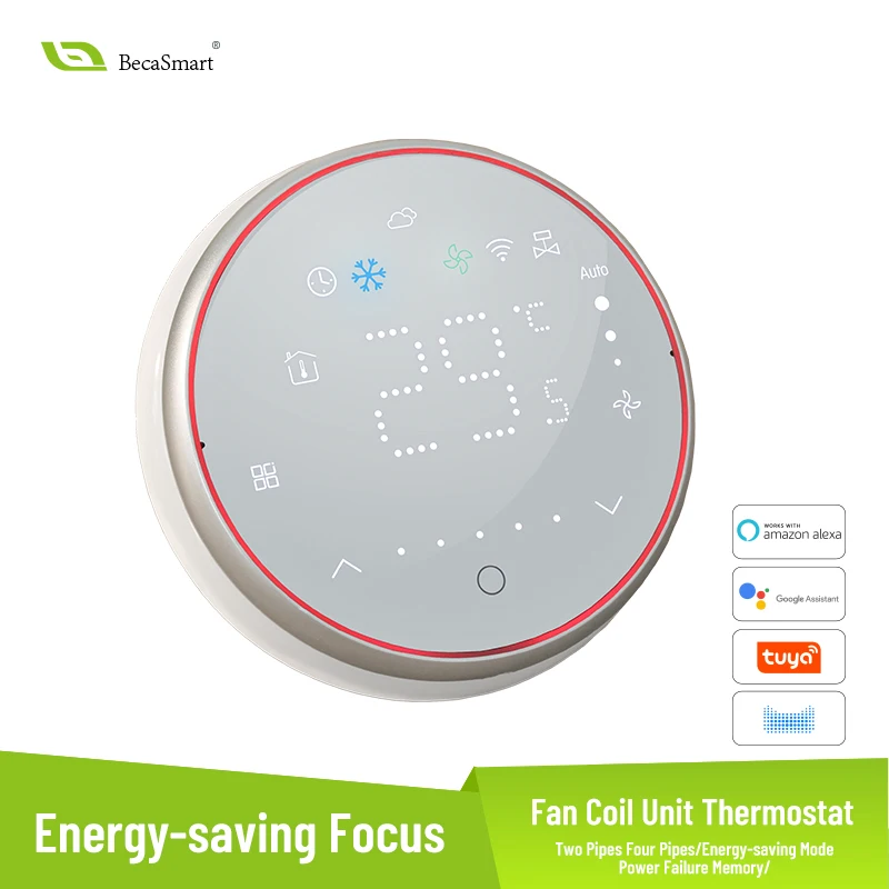 Beca BAC-6001 Thermostat Programmable Digital Nest HVAC Smart Termostato RF Thermostat for Home office Living room