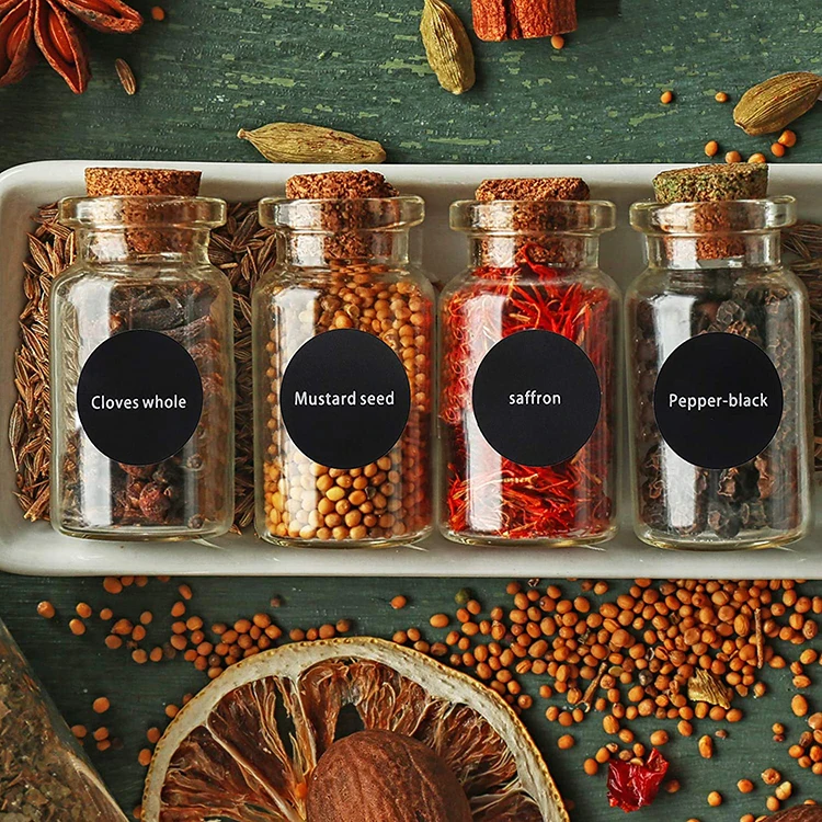 150ml Glass Spice Jars with Cork Transparent Glass Spice Storage Jars with Cork for Storing Spice Herbs and Seasoning Powders