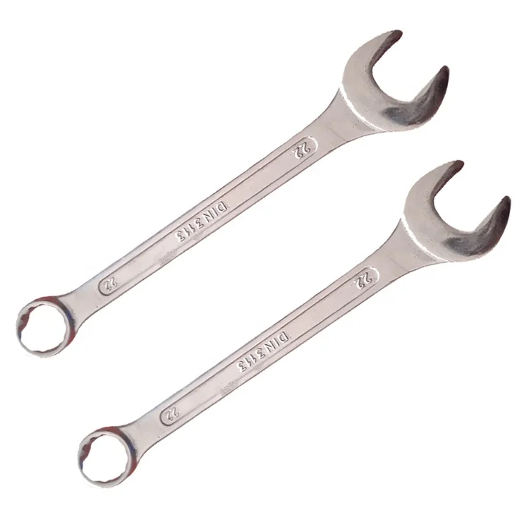 2 Ends Heavy Duty 22mm Chrome Vanadium Wrench with a Box End and a Open End High Quality Professional CR-V Combination Spanner