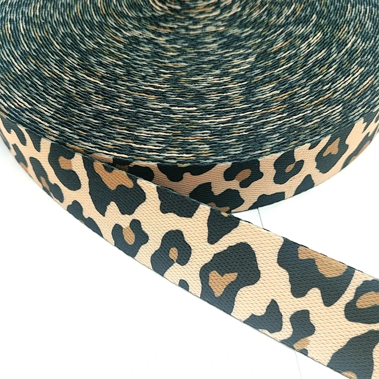 Custom Logo High Tenacity Polyester Wholesale Colorful Cotton Jacquard Tape Webbing