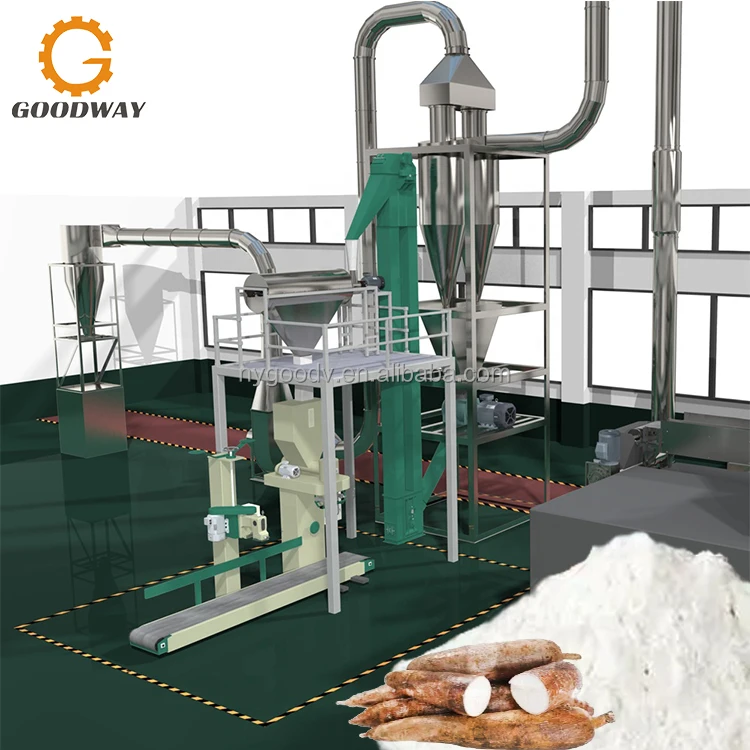 Industrial Cassava Flour Drying Machine Cassava Starch Flash Dryer Dry Cassava Powder
