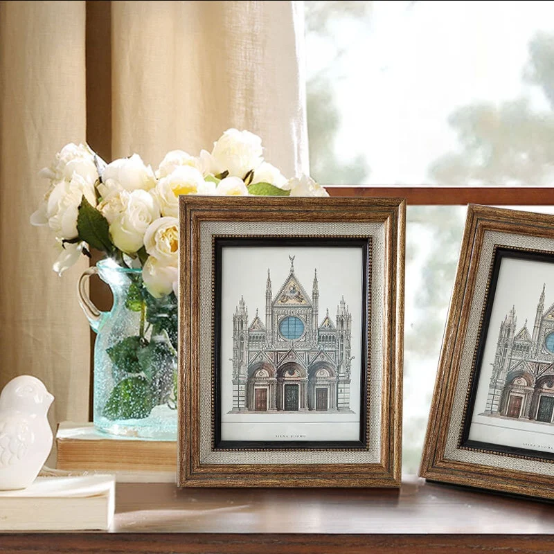 Oil painting antique  picture frame with PS frame moulding