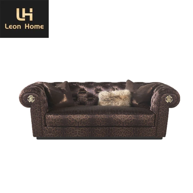 High Quality American Style Luxurious Sofa Contemporary Italian Luxury Lounge Leather Sofa