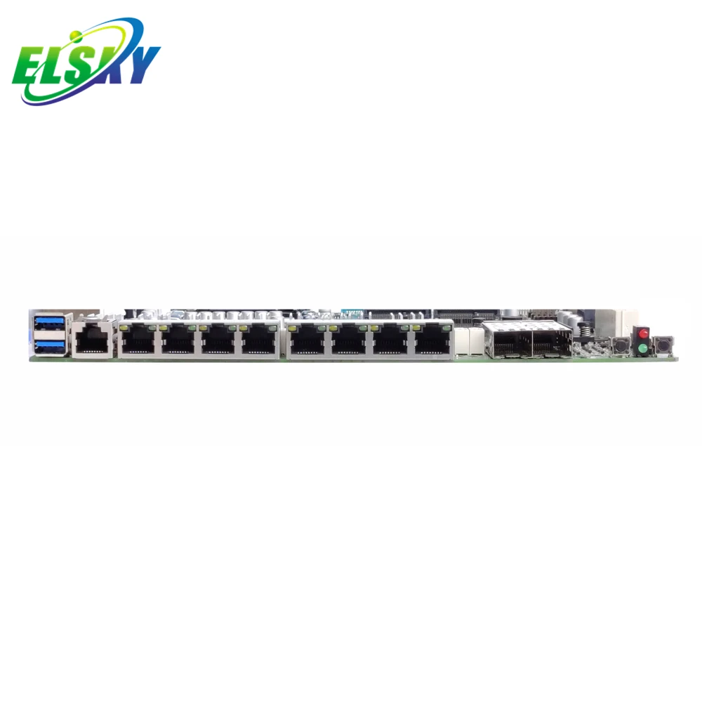  Дешевая материнская плата LGA1151 Socket Core i3/i5/i7 2 * DDR4 32 Гб RAM VGA Gigabit 6LAN 2SFP брандмауэр для сервера маршрутизатора