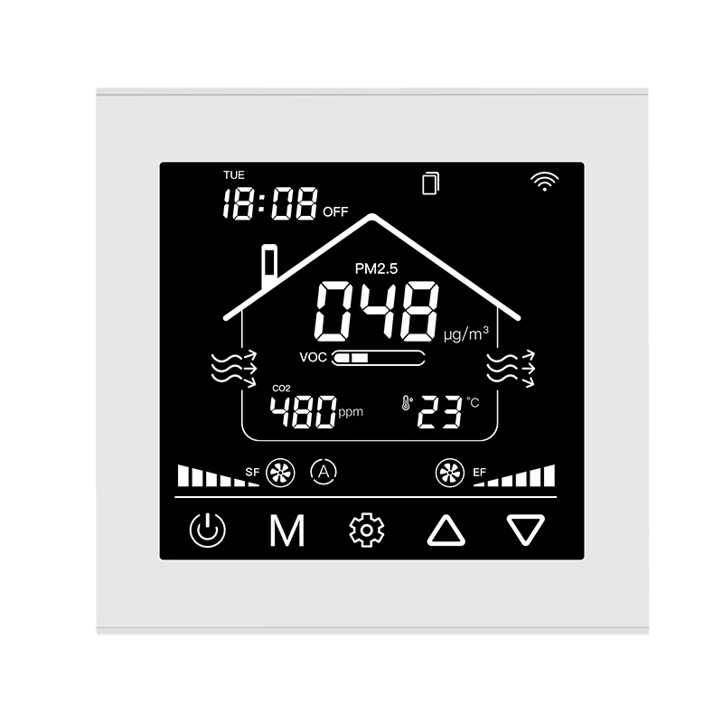 Контроллер 220 В переменного тока регулятор скорости двигателя PM2.5 VOC дисплей контроллер системы вентиляции