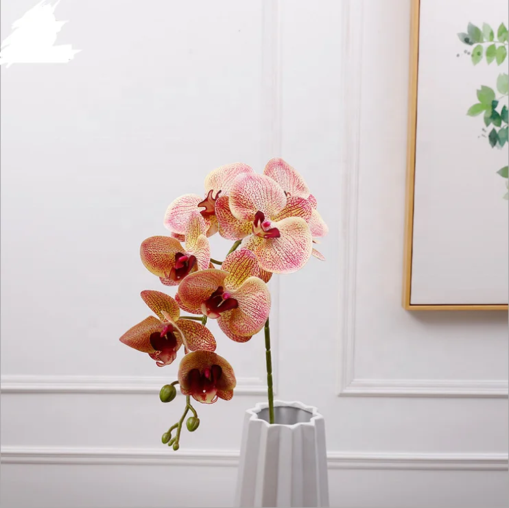 artificial flower Artificial Phalaenopsis Cattleya Orchid flower For Sale wedding  home decoration