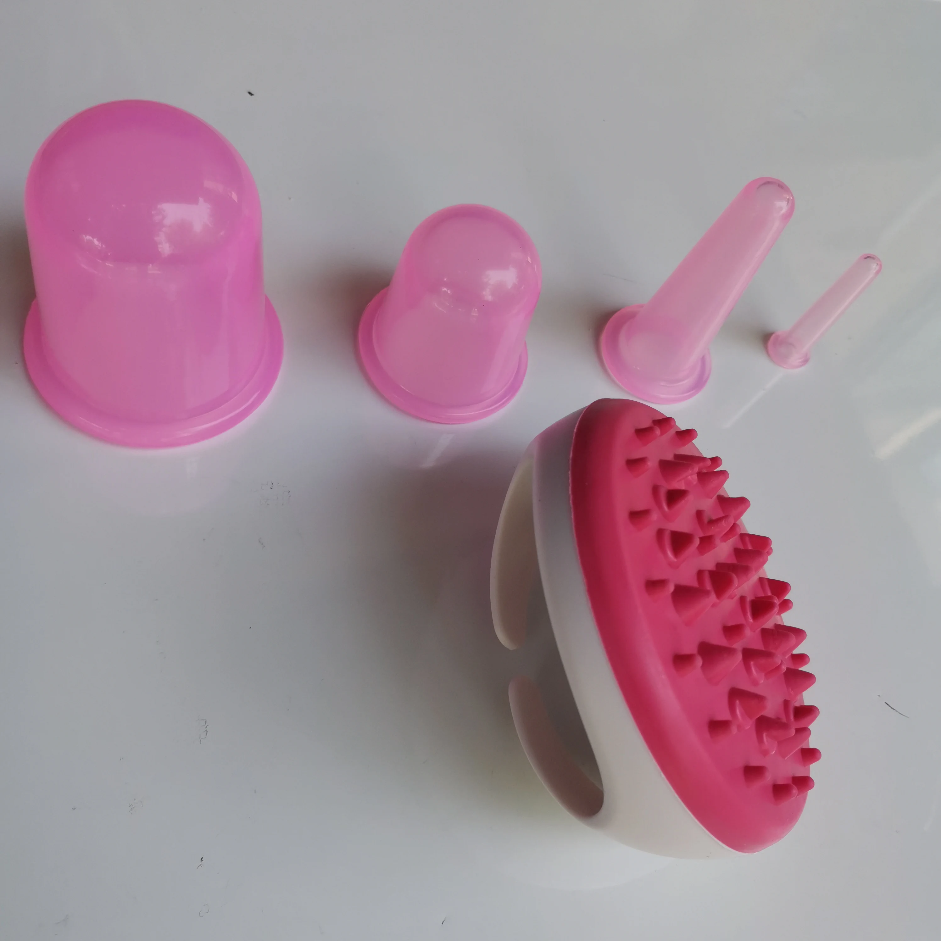 Cupping Therapy Sets 7Pcs Silicone Anti Cellulite Cup Vacuum Suction Massage Cups Facial Cupping Sets Body and Face Massager