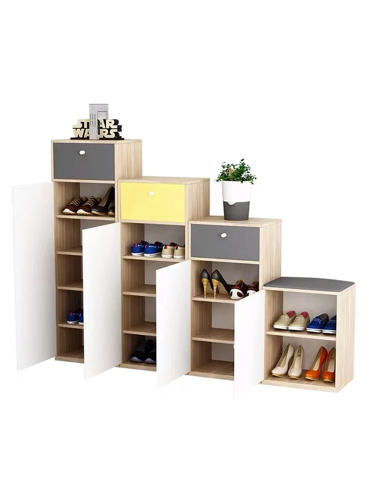 Modern Home Wooden Chest Of Drawers Living Room Shoe Cabinet Sofa Set Furniture