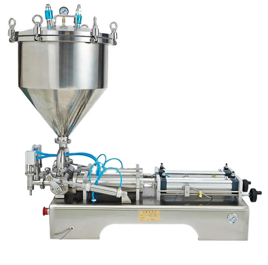 
DUOQI G2WGD thick paste pneumatic filling machine with air pressure hopper 