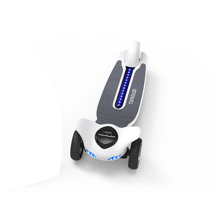 Tomoloo hottest new design new develop 2018 3 wheel skateboard with BT, with APP