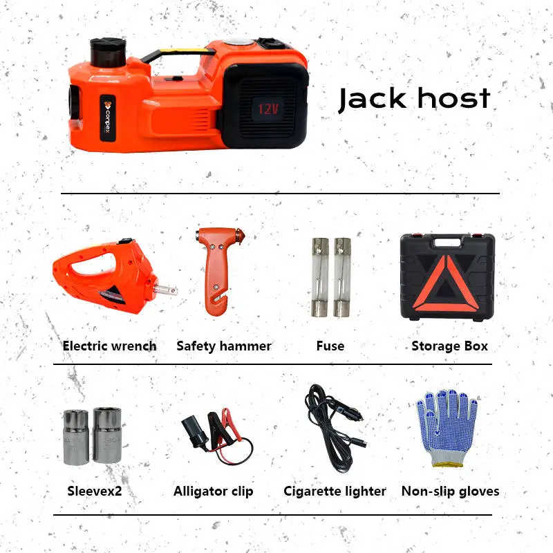 Manufacturer Wholesale Car Jack 12v Power Jack to Lift Car Repair Maintenance Electric Car Jack Tools