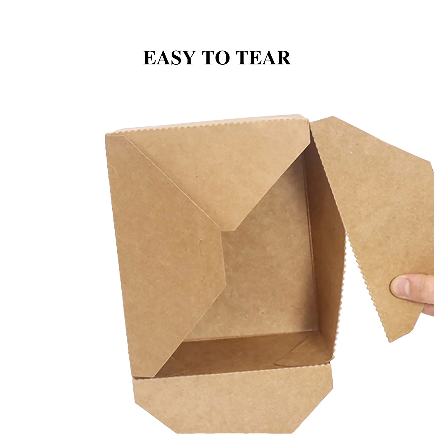 High Quality Manufacturers Biodegradable Takeaway Food Packaging Paper Boxes Customized Kraft Lunch Box Food Grade Container