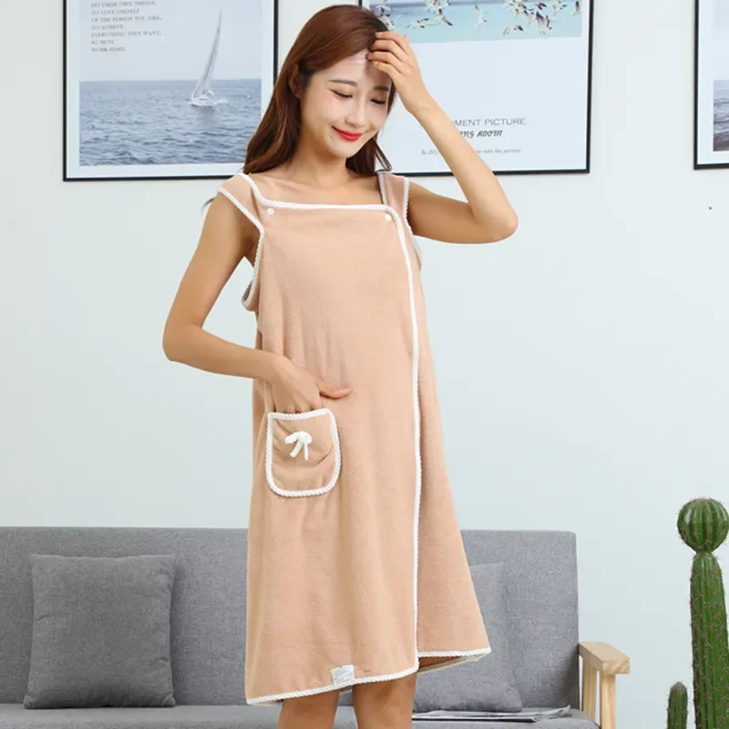 High Quality Best Price Girls Shower Towel Wearable Home Microfiber Bath Skirt Towel Dress Spa Wraps For Women