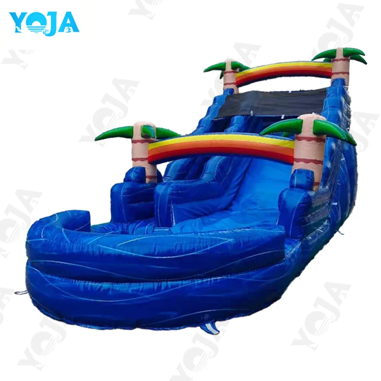 outdoor Blow Up Commercial Octopus Mini Kids Inflatable Water Park With Water Slide Swimming Pool