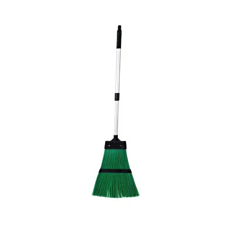 China Supply Outdoor Garden Broom Hard Bristle Garden Broom With Extendable Broom Handle