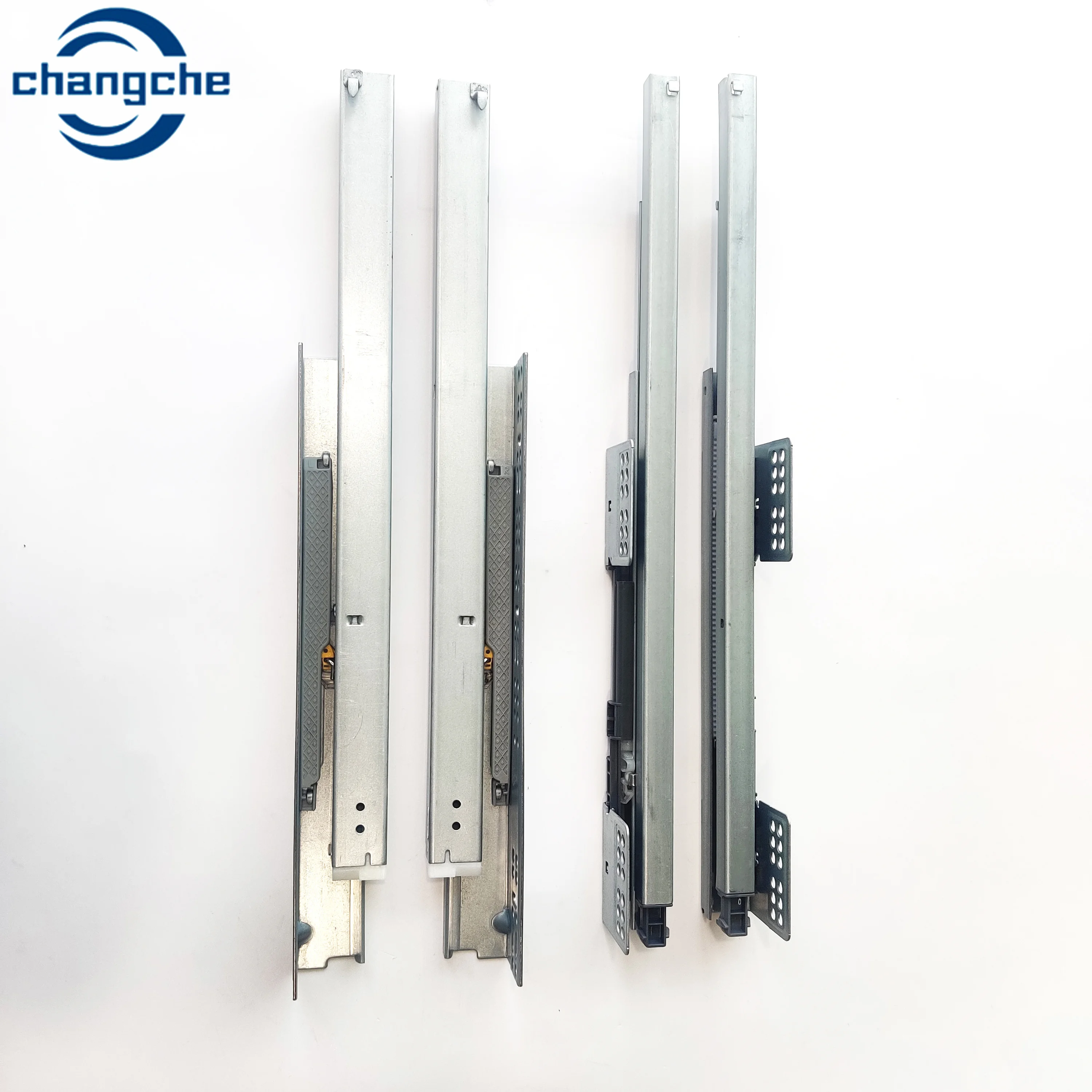 Drawer Slide Manufacturer Two-Section Bottom Installation Hidden Soft-Close Drawer Slides