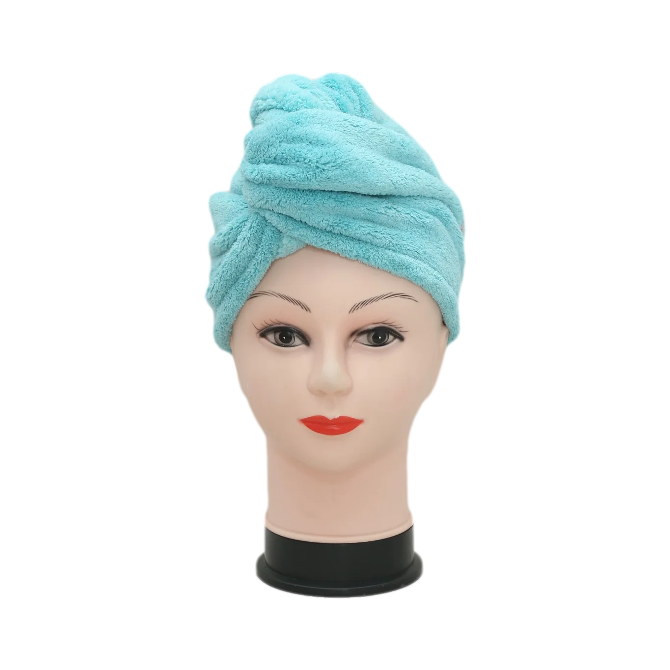 Luxury ultra absorbent original blue bathroom long hair towel wrap for women