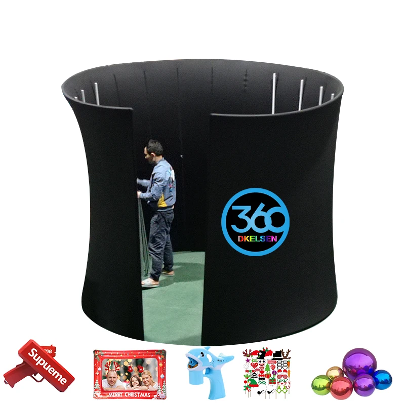 black  360 photo booth tension fabric photo booth backdrop round 360 photo booth backdrop stand