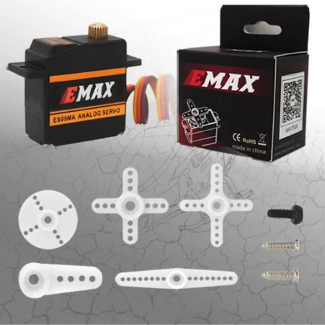 Микро цифровой сервопривод EMAX ES09MA с двойным подшипником для RC AlignTrex 450 вертолет неподвижным крылом FPV гоночный Дрон