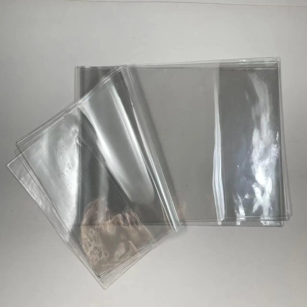 Factory manufacture customized clear PVC book cover set with size 21 x 27 cm