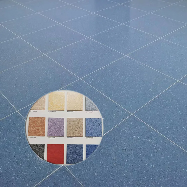 Высококачественный напольный ПВХ современный дизайн однородный антистатический пол для мастерских