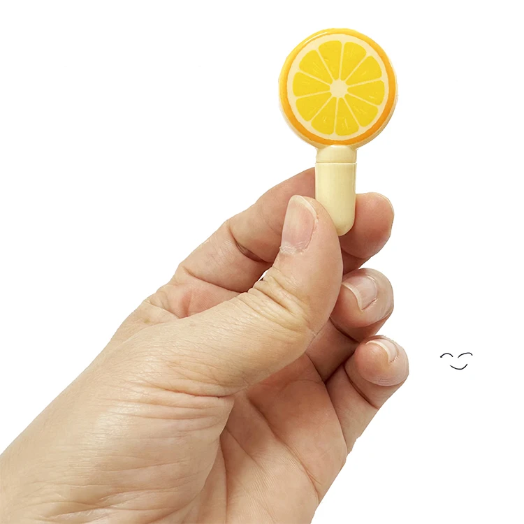 Plastic Lollipop Shape Fruits Ball-Point Pen Toys For Children Early Educational Toy