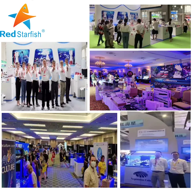 Red starfish CR-Z160B zeolite bucket seawater filter fish tank cleaning magnetic levitation zeolite filter