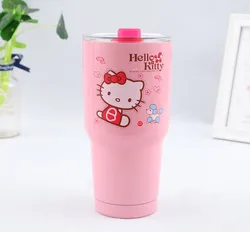 2022 With custom logo stainless steel double wall vacuum  water bottle glitter tumbler  vacuum gym with lid