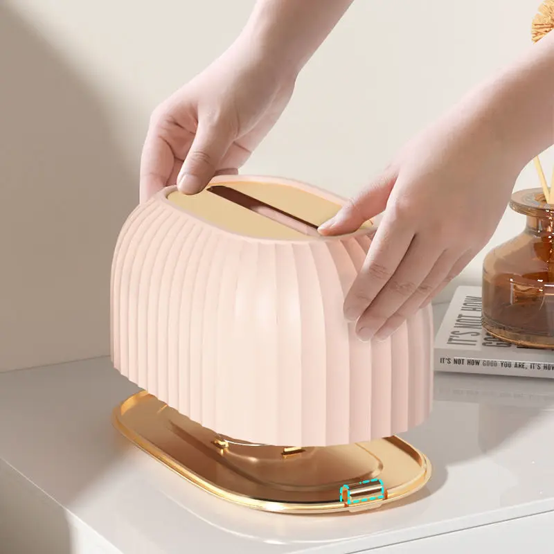 Desktop Automatic Lifting Tissue Box Household Creative Tissue box Living Room Bathroom Kitchen Restaurant