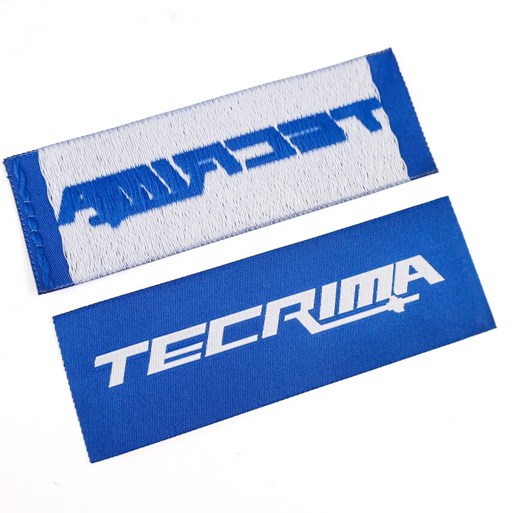 Custom Clothing Tags Garment Label For Your Brand Customized Made Woven Labels Fabric Tag For Bag Shoe