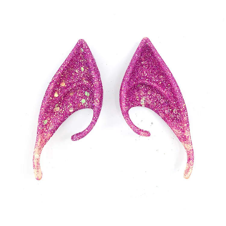 Cosplay Fairy Pixie Elf Ears - Soft Pointed Tips Anime Party Dress Up Costume Masquerade Accessories for Halloween Party
