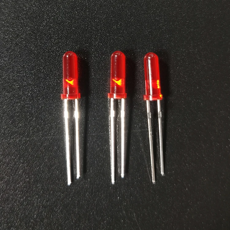 Высокое качество низкая цена под заказ 10 мм высокая яркость светодиод красный цвет светоизлучающий диод теплый