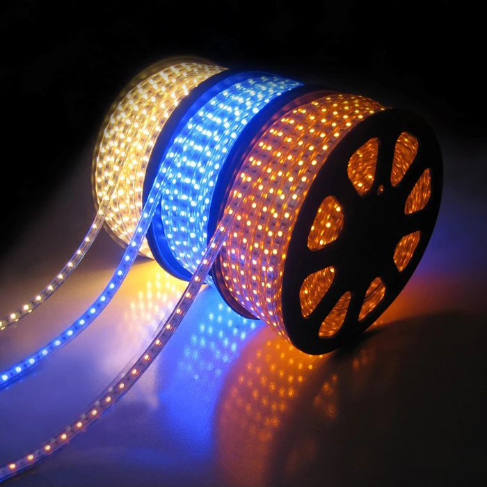 220V AC SMD4040 5050 Light Source 220V High Voltage Constant Current RGB Single Color 50M 100M LED Strip Light Waterproof