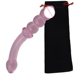 Wholesale Adult Sexy Toy Online Seks Handheld Body Neck Foot Hand Crystal Glass Dildo Gemstone Av Mini Massager Anal Plug