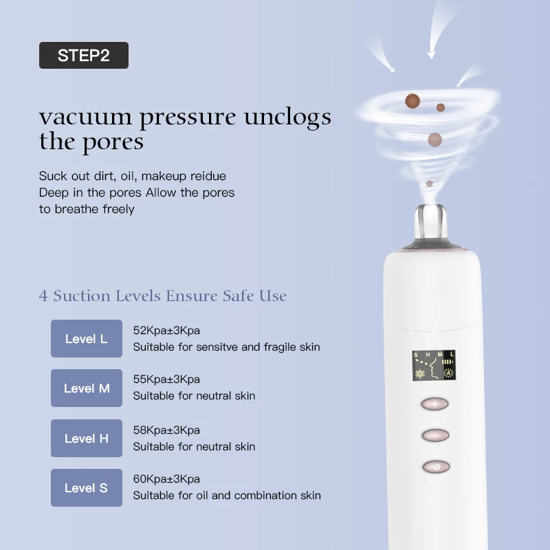 Multi-functional Beauty Instrument Hot and Cold Blackhead Remover Acne Pore Cleanser Vacuum Blackhead Remover