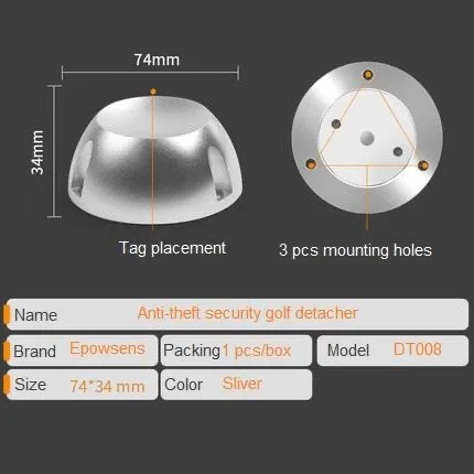 Epowsens strong 12000 gauss and 15000 gauss golf magnetic detacher for hard tag in garment store
