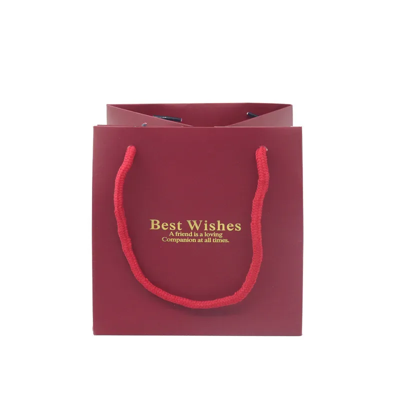 Luxury Ribbon Handle Boutique Shopping Packaging kraft paper bags with pe liner