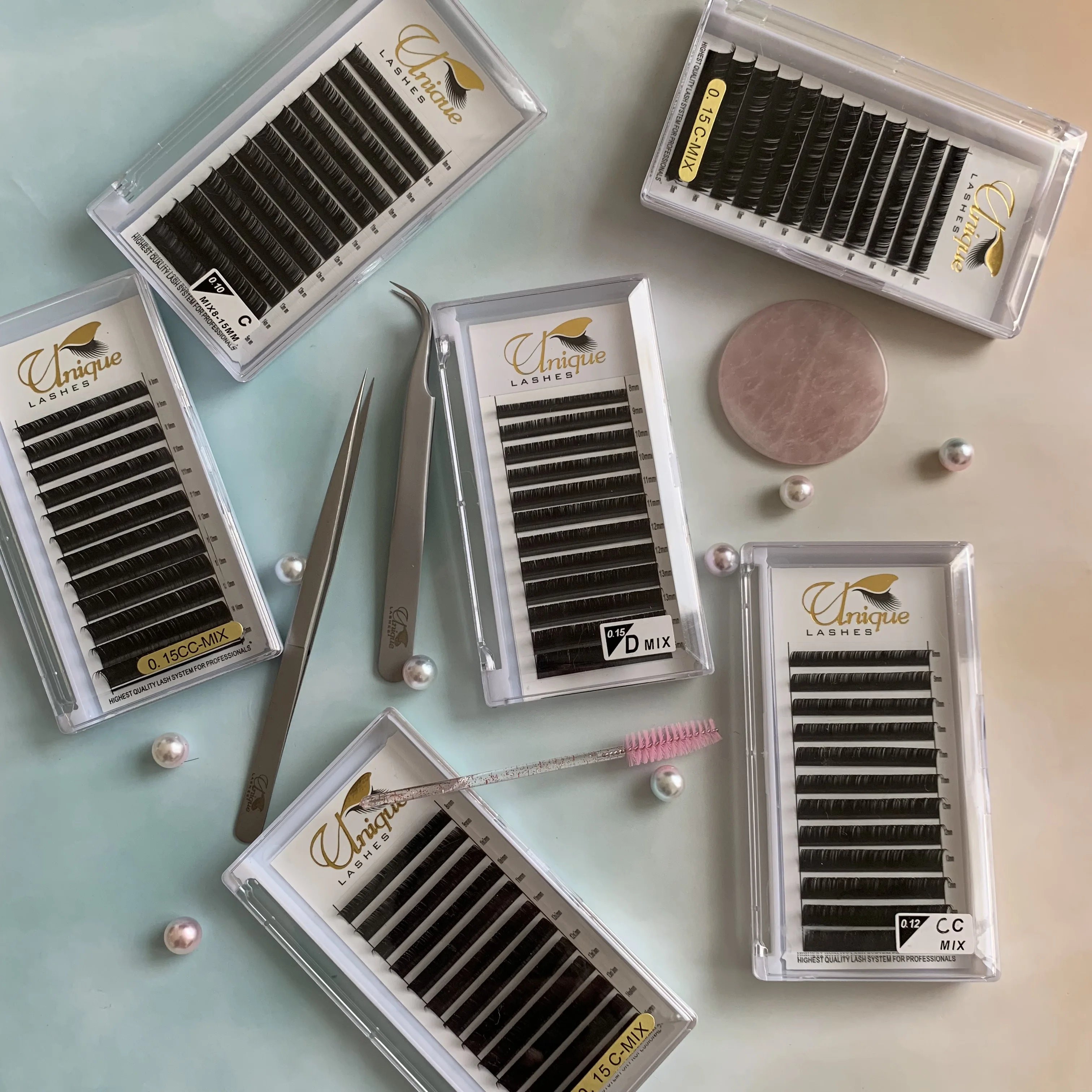 single lashes tray 0.10 0.15 0.18 0.20 classic lashes faux mink individual eyelash extensions wholesale lashes suppliers