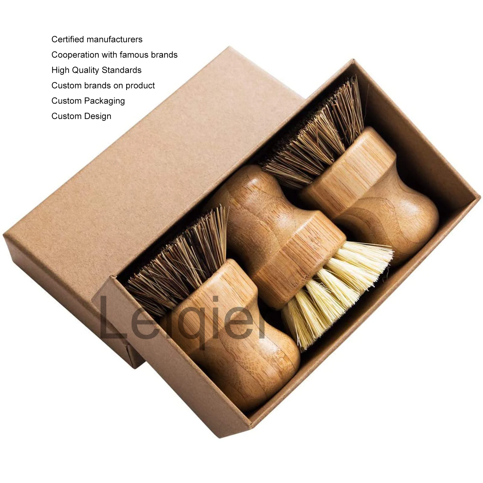 Щетка для мытья посуды из бамбука