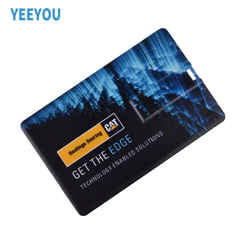 Customer Logo Credit Card Usb Flash Drive 3.0 Transparent Slim Card 2gb 4gb 8gb 16gb 32gb Usb Memories Drive Business U Disk