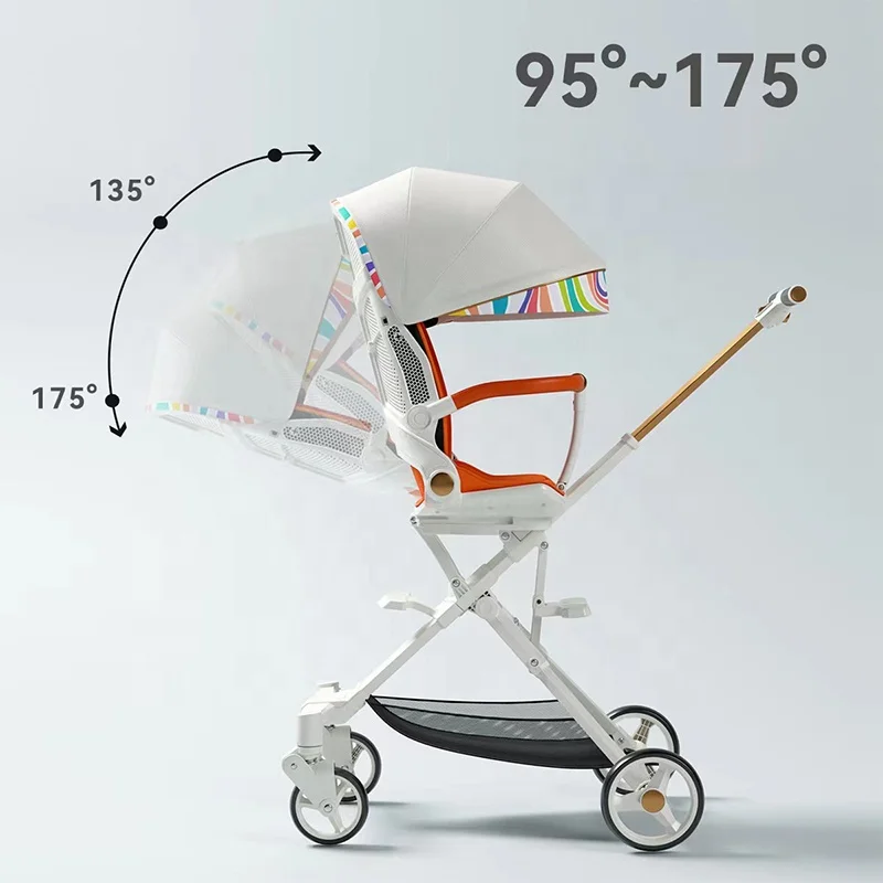 Amazon Hot Selling Light Material Easy to Carry Travel Baby Walkers Hight Quality Rain Cover Luxury Baby Stroller