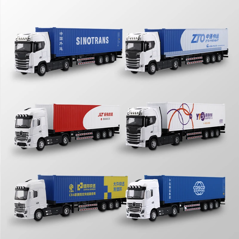 O.A.S Container Model Factory Customized Scale 1:50 Shipping Line Gift SINOTRANS Container Truck Models