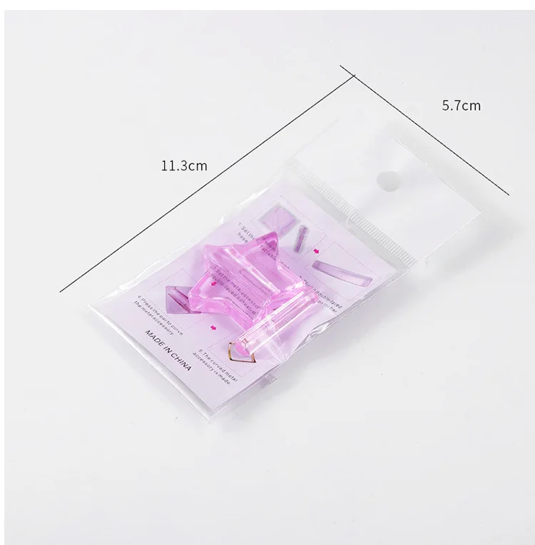 Women Nail Slice Rivet Curve Model DIY Nail Star Heart Shape Metal Press Nail Embossing Mould