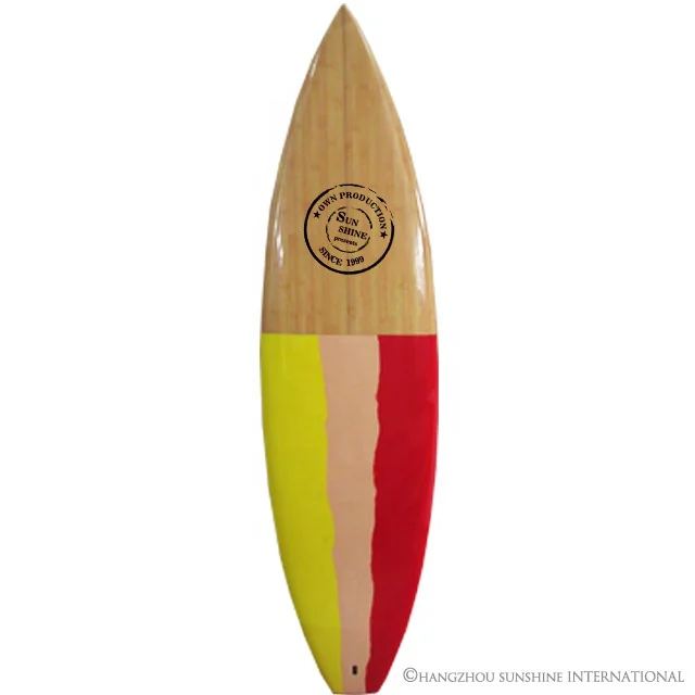 Wood Veneer Epoxy Surfboards Made in China Wooden Fish Tail Surf Board