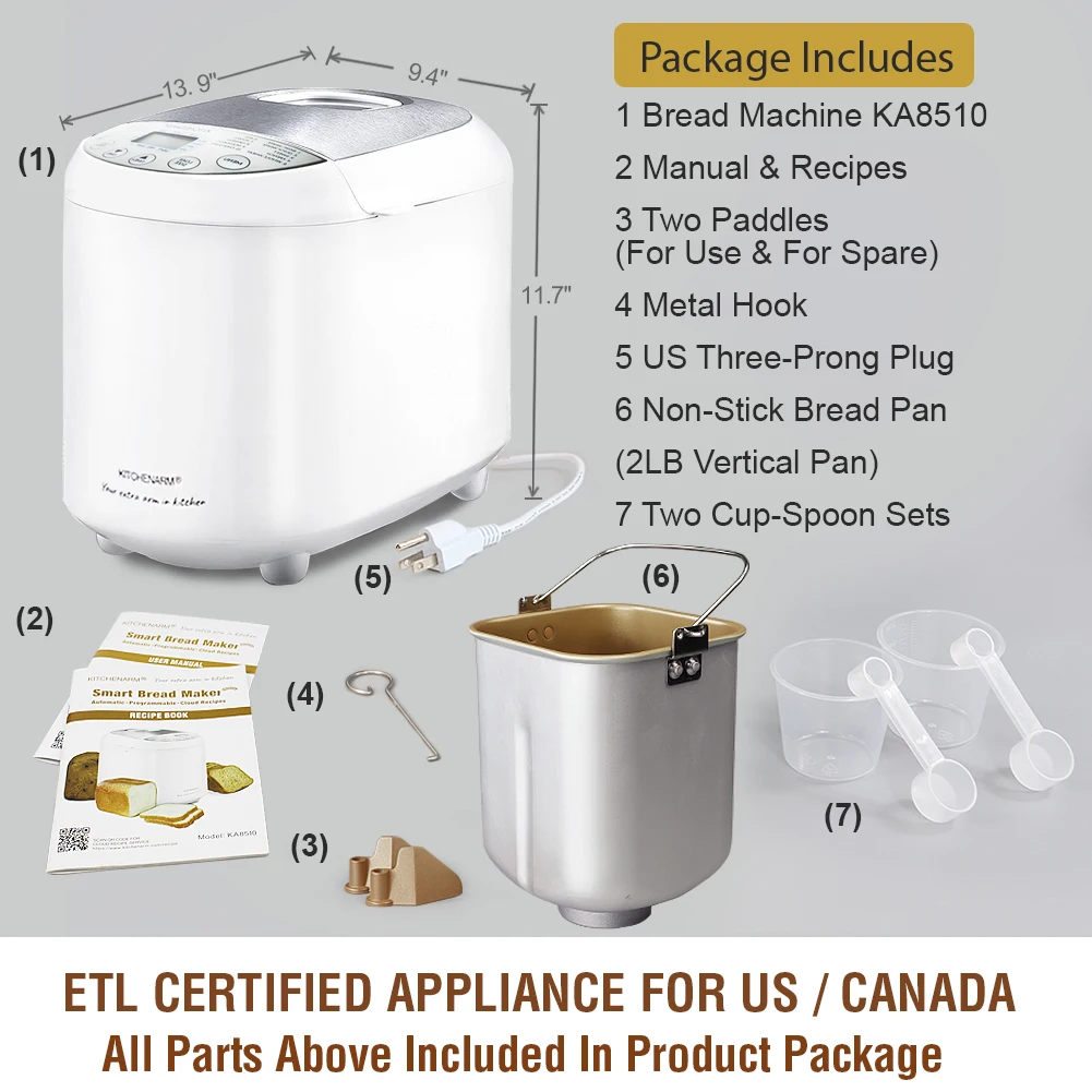 19-in-1 bread machine automatic bakery - bread making machine for small business