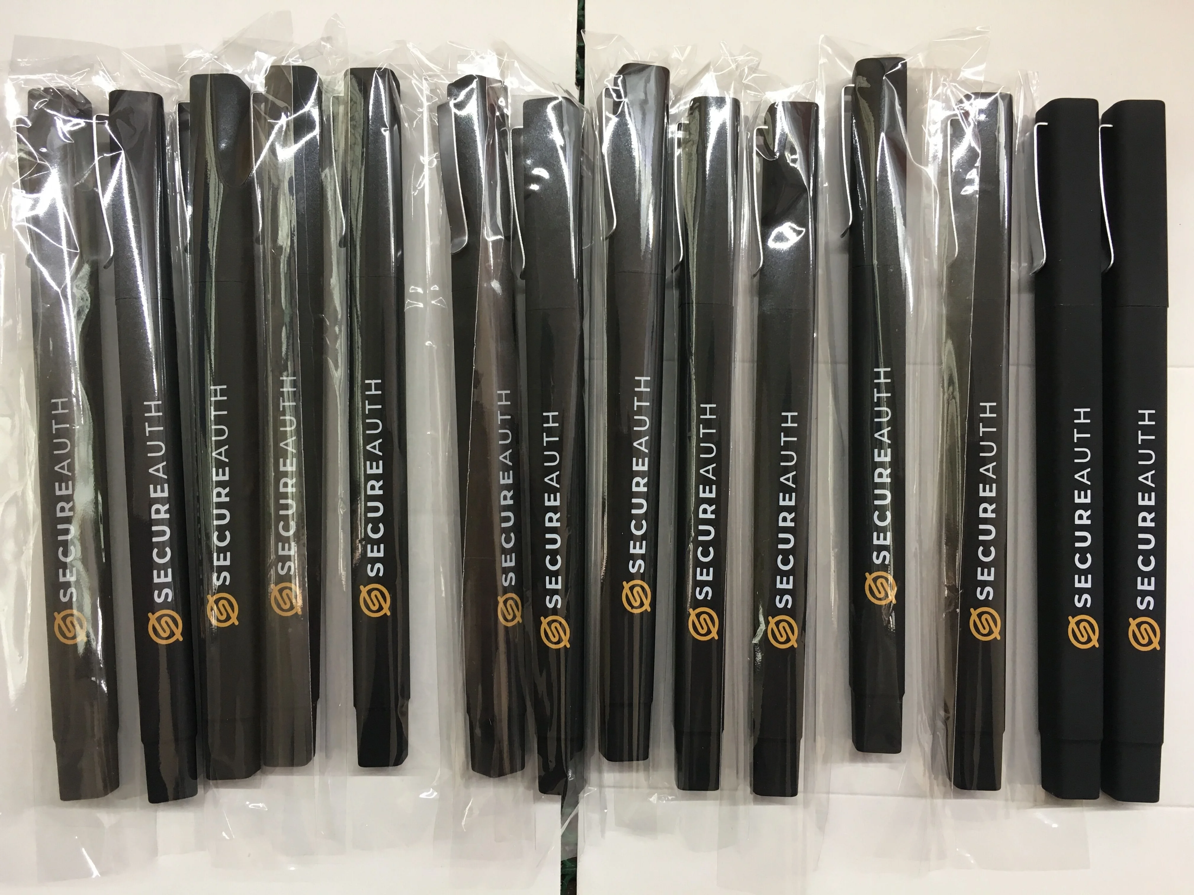 pen manufacturer promotional printed customize logo hotel Rubber coated metal clip golden black square pens for promotion