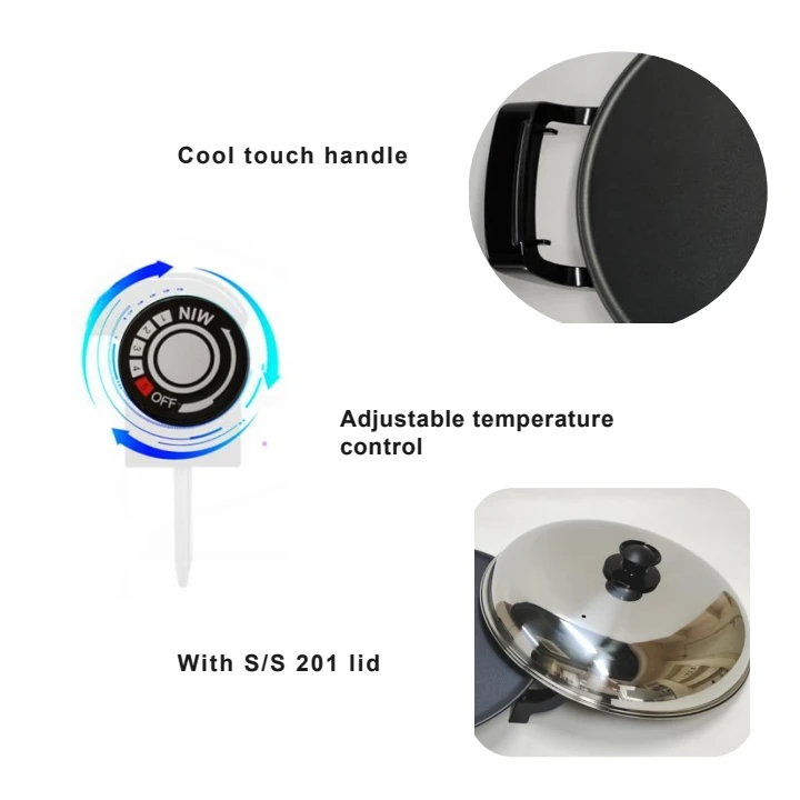 Hot selling 18 inch crepe maker pancake maker mogogo mitad injera maker injera machine with cover 220V 60Hz ready stock