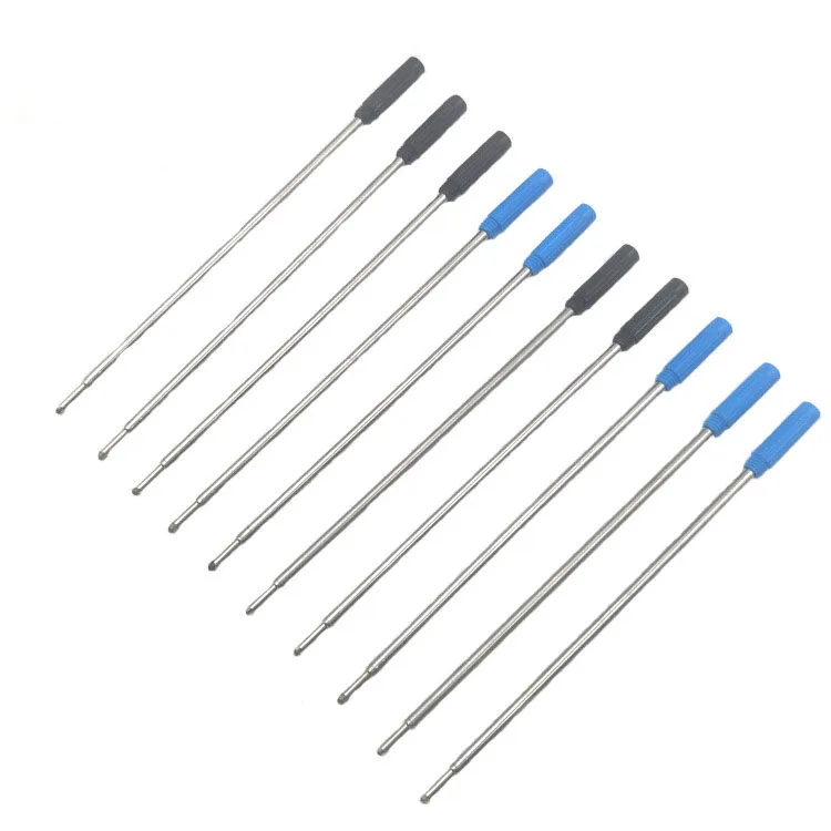 Wholesale Blue Black Ink 1.0mm Metal Refills Slim Ballpoint Pens Replacement Refills