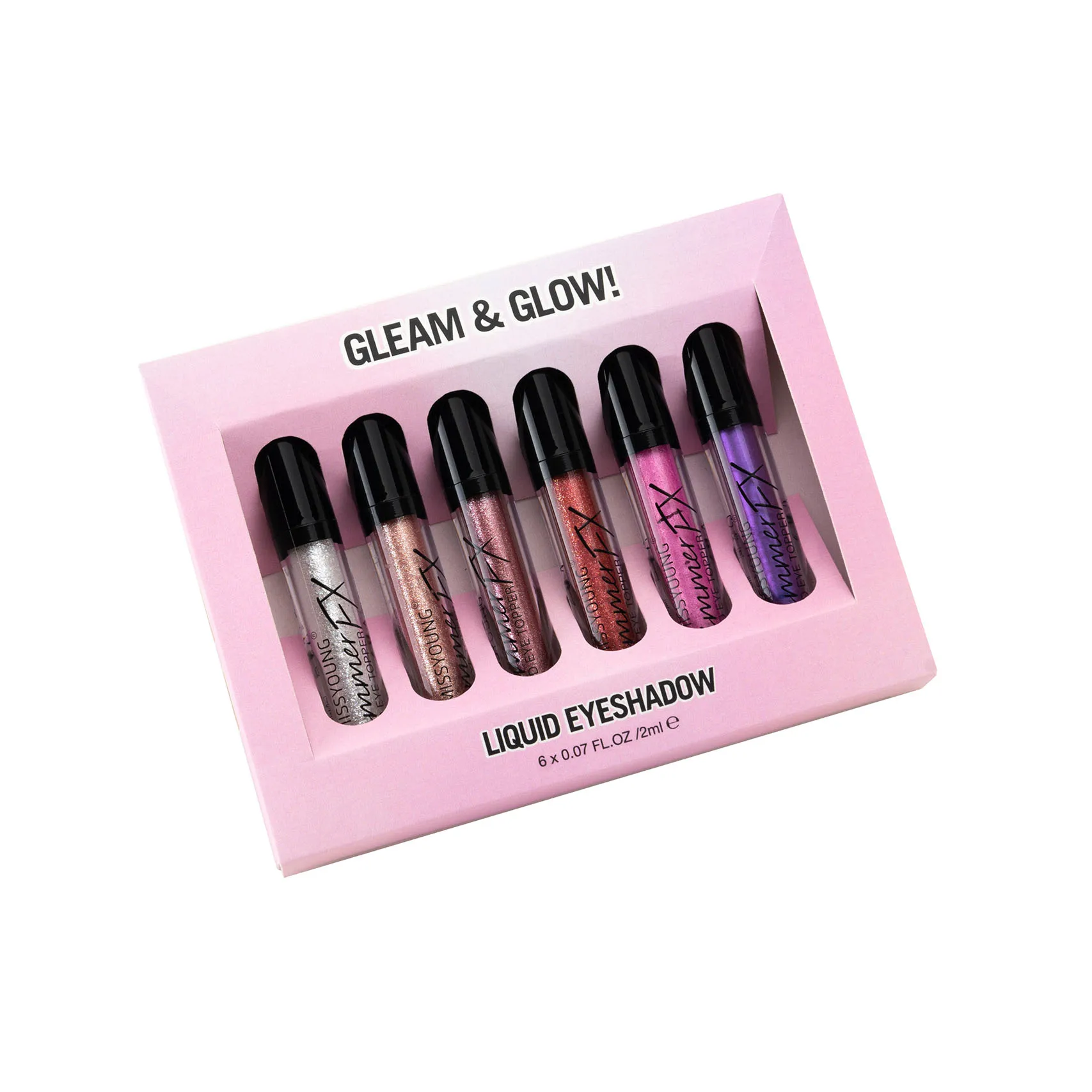 Набор вегетарианских теней для век с кристальным пигментом, блестящие неоновые цвета, жидкие тени для век, профессиональный косметический макияж